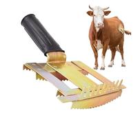 Outil de toilettage multifonctionnel pour chevaux moutons bovins - 4 en 1 brosse dépilatoire anti-démangeaisons râteau à cheveux | Peigne léger portable pour animaux de compagnie pour les bains perdus