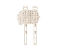 Outil de toilettage pour chat, griffoir mural d'angle, peigne d'auto-massage, poils en silicone doux, base de montage réglable, gris, lot unique, pour chats et chatons d'intérieur 19 x 11,4 x 0,4 cm