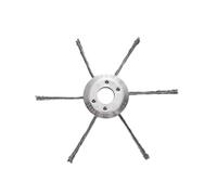 Outil de tonte en fil d'acier de 1,5 cm - Tête de brosse de désherbage universelle pour débroussailleuse - Compatible avec la plupart des chaînes de gazon 2025 - Plateau pour désherbeur - Pour