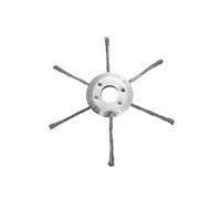 Outil de tonte en fil d'acier de 1,5 cm - Tête de brosse universelle pour débroussailleuse - Pièces de tondeuse à mauvaises herbes - Tête de coupe - Compatible avec tondeuse à débroussailleuse 7/8/9