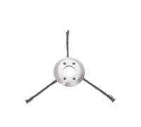 Outil de tonte en fil d'acier de 15,2 mm, tête de brosse de désherbage, tête de bordure, outil de désherbage, tête de tondeuse, remplacement pour corde compatible 7/8/9 avec coupe-bordure 2025 15,2 cm