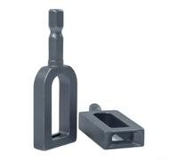Outil de torsion de fil à tige hexagonale pour perceuse électrique - Outil de reliure et de clôture en acier allié - Accessoire de fixation en acier renforcé pour béton 20 x 60 mm (A)
