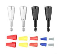 Outil de torsion pour perceuse électrique 4 pièces | Construction en acier, résistant, pour un recul semi-automatique, économise l'effort manuel, nouage