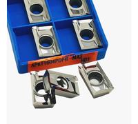 Outil de tour à lame en aluminium, haute précision Standard APKT1604 MA MA3 G2, outil de fraisage du bois en carbure APGT1604PDER H01, 10 pièces