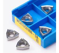 Outil De Tournage En Aluminium, Inserts Perceuse U, Coupe Haute Qualité 10 Pièces Plaquettes de Carbure CNC(WCKT050308 DA H01)