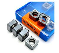 Outil de tournage externe à plaquette en carbure 10 Pièces SNMX1206ANN PC5300 PC3700 Outil En Carbure De Coupe À Alimentation Rapide Acier Inoxydable(SNMX1206ANN-M PC3700)