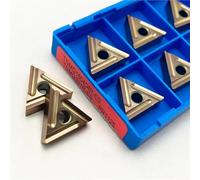 Outil de tournage externe en alliage dur, lame métallique CNC, 10 pièces, TNMG160404R-ES TNMG160408R-ES TNMG160404L-ES TNMG160408L-ES PR1125 Plaquettes de Carbure CNC(TNMG160404R- PR1125)