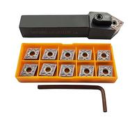 Outil De Tournage Polyvalent Jeu D'embouts De Maintien À Insertion Dure Comprend CNMG120408- VP15TF Et Un Tournevis Maintien Facile À Utiliser