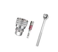 Outil de tournevis à tête hexagonale et boulons de 10 à 19 mm pour clé à douille universelle réglable de 3/8"