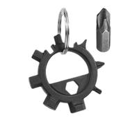 Outil de tournevis porte-clés - 2 pièces en acier inoxydable, tournevis Phillips portables et à tête plate avec anneau clé, gadget de réparation de poche léger pour le cyclisme, le camping, les