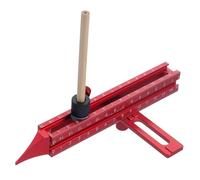 Outil de Traçage | avec Base Magnétique et Jauge de Précision à 4 Faces,Trusquin sur Bois et Règle de Jauge pour Charpentier,pour Menuiserie Charpente Dessin Construction Tracé Pose de Papier