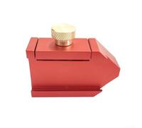 Outil de traçage d'angle de 45 degrés en alliage d'aluminium, localisateur de règle réglable pour le marquage de ligne précis, compatible avec les règles en acier de 24,5 à 30 mm, or (rouge)