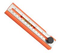 Outil de traçage de menuiserie - Règle de mesure de travail en bois - Gadget ergonomique avec tête rotative à 360 ° pour la fabrication de meubles et la transformation