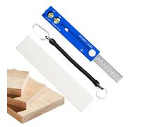 Outil de traçage - Instruments Mesure Magnétiques Réglables | Jauge Bois avec Bulle | Corps Aluminium, Règle Acier Inoxydable, Poids 240g, Marquage Profondeur Précision Construction Meubles