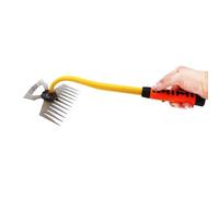 Outil de traction de gazon en acier inoxydable - Outil manuel pour enlever les mauvaises herbes, outil à double usage pour enlever les racines de gazon | Outil de déracinement de Mang