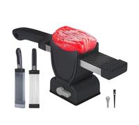 Outil De Tranchage À Lame en Acier Inoxydable Cutter Viande Multifonctionnel pour Légumes Fiche Poisson Poulet Slicer Cutter sans Aspiration avec Base D'aspiration
