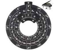 Outil de transposition d'accords de guitare - Assistant d'apprentissage de l'harmonie rotative - Instrument d'apprentissage portable - Guide de notation musicale pour comprendre