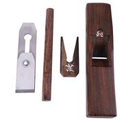 Outil de travail du bois de rabot à main, outil à main de charpentier, bois d'ébène de qualité supérieure avec lame en acier de précision pour une coupe et un polissage en