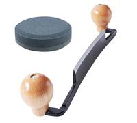 Outil de travail du bois - Rabot droit - Pour enlever l'écorce - Double poignée - Outil de travail du bois droit pour enlever l'écorce - Pour la maison et le jardin