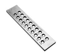 Outil de tréfilage de bijoux en acier - Plaque de dessin - Texture en acier - Convient pour les artisans et les bijoutiers professionnels