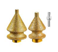 Outil de trou professionnel avec cire de refroidissement - Foret biseauté pour pierre et porcelaine - Filetage M 10 - Utilisation sèche et humide