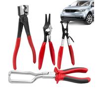 Outil de tuyau à longue portée: kit d'extraction de pinces, pince à fil robuste, construction en acier solide, équipement de réparation automobile fiable | Outil