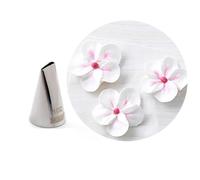 Outil de tuyauterie en acier inoxydable, petite douille de décoration de pétales, pâte de haricots, embout de fleur for cupcakes, crème glacée aux bégonias