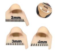 Outil de verrouillage de point et jauge de couture. Outil de verrouillage des bords pour débutants et seniors, jauge d'aiguille de 2/3/4 mm, outil de mesure (3 pièces)