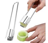 Outil de vide-fruits, outil de vide-légumes - Dénoyauteur de cerises | Outil de carottier de Fruits, dissolvant de noyau de légumes, carottiers en acier inoxydable, outils de carottier de poivre pour