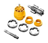 Outil de visage, kit de filetage de tuyau, réparation de plomberie à domicile | Ensemble professionnel d'outils de filetage de tuyaux de plomberie automobile et industrielle