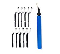 Outil d'ébavurage bleu efficace avec cutter remplaçable 10/15, idéal pour le travail des métaux et la fabrication de moules professionnels