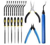 Outil D'ébavurage,Kit D'outils D'ébavurage avec Poignée en Métal,Impression 3d avec Ebavureur pour Tuyaux en Résine, Aluminium,Laiton, Travaux de Bricolage