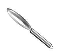 Outil d'écaillage de poisson, dissolvant d'écailles de poisson | Brosse grattoir en peau de poisson en acier inoxydable | Avec brosse de nettoyage d'écailles de poisson à trou suspendu, brosse de grat