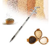 Outil d'échantillonnage de céréales en acier inoxydable, kits de test de sonde d'échantillonnage de sol, échantillonnage de céréales léger et de grand diamètre avec poignée antidérapante for l'entreti
