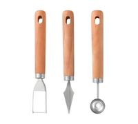 Outil Découpe Pastèque - 3 Pièces Ensemble Tranchage Pastèque,Gadgets Multifonctionnels En Acier Inoxydable Résistants À La Rouille Pour Cuisine, Aliments, Fruits,