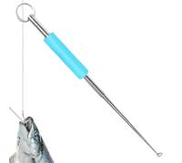 Outil Dégorgeoir Pêche | Dispositif Acier Inoxydable Découplage Rapide | Dégorgeur Portable Eau Salée pour Rivière Lac Kayak Chasse Requin Bar Truite Silure | Requin Bar Silure