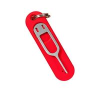 Outil d'éjection de carte - Broche en acier inoxydable avec coque en silicone | Accessoire universel pour enlever le plateau de téléphone et tablette | Support anti-perte portable à accès rapide pour