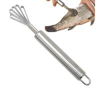 Outil D'élimination De La Chair De Noix De Coco - Long Manche Avec Crochet, Râpe À Dents Pointues, Extracteur De Pulpe, Boucle De Suspension | Pour La Préparation De La Noix De Coco, Aide-cuisine