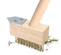 Outil d'élimination de mousse pour pavés, brosse à pavés, brosse à pavés portable pour mousse d'entrée, outil manuel pour désherbage fissures, dissolvant de joints, ferra