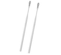 Outil d'élimination du cérumen à ressort, en acier inoxydable, spirale, ensemble d'outils de nettoyage du cérumen, outils de soins des oreilles, 2 pièces #1
