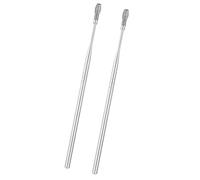 Outil d'élimination du cérumen à ressort, en acier inoxydable, spirale, ensemble d'outils de nettoyage du cérumen, outils de soins des oreilles, 2 pièces