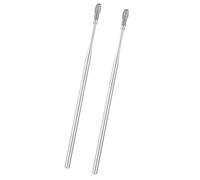Outil d'élimination du cérumen à ressort, en acier inoxydable, spirale, ensemble d'outils de nettoyage du cérumen, outils de soins des oreilles, 2 pièces