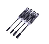Outil DéMontage Rc Pour Pièces Universelles Voiture RC Tube En Fibre Carbone Écrou Hexagonal Outils RC Jeux Tournevis Pour Outils Démontage Voiture RC(Black)