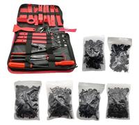 Outil d'enlèvement de clips de voiture, élément de fixation enlèvement de panneau de porte, clips de voiture levier d'extraction, 38 pièces avec 190 clips