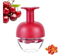 Outil dénoyauteur de cerises, dénoyauteur de cerises à 4 trous et extracteur de noyaux d'olives, gadget de cuisine efficace pour la cuisson de confiture, tartes et salades, extracteur de fosse