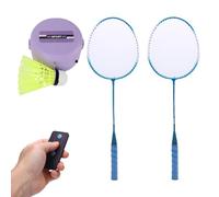 Outil d'entraînement de Badminton, Dispositif d'auto-entraînement avec Télécommande, Hauteur Réglable pour la Pratique 'Un Seul Joueur, Installation de Boucle Sécurisée sur des Planches