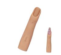 Outil d'entraînement de manucure - Modèle de main en silicone souple, doigt artistique pliable, articulation flexible, faux tip simulation | Kit d'entraînement, adapté aux débutants et professionnels