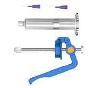 Outil d'entraînement manuel pour seringue - Tube en métal et tête en plastique - Manuel d'utilisation (français non garanti) - Facile à utiliser pour les pâtes à souder