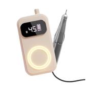 Outil d'entretien compact offrant une vitesse de 45 000 tr/min, inférieure à 45 dB, lumière de respiration LED, plan ergonomique pour un contrôle précis de la manucure