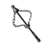 Outil d'entretien des canalisations - Système de chaîne flexible résistant à la corrosion avec poignée ergonomique pour une utilisation facile - Outil de détartrage multifonction
